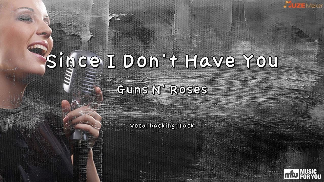since i don't have you guns n roses