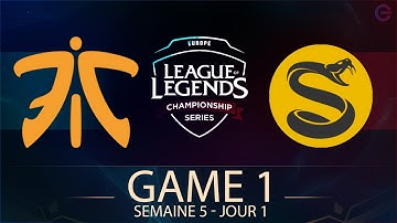 FNATIC VS SPLYCE • GAME 1 - LCS EU 2017 - Week 5 - Day 1