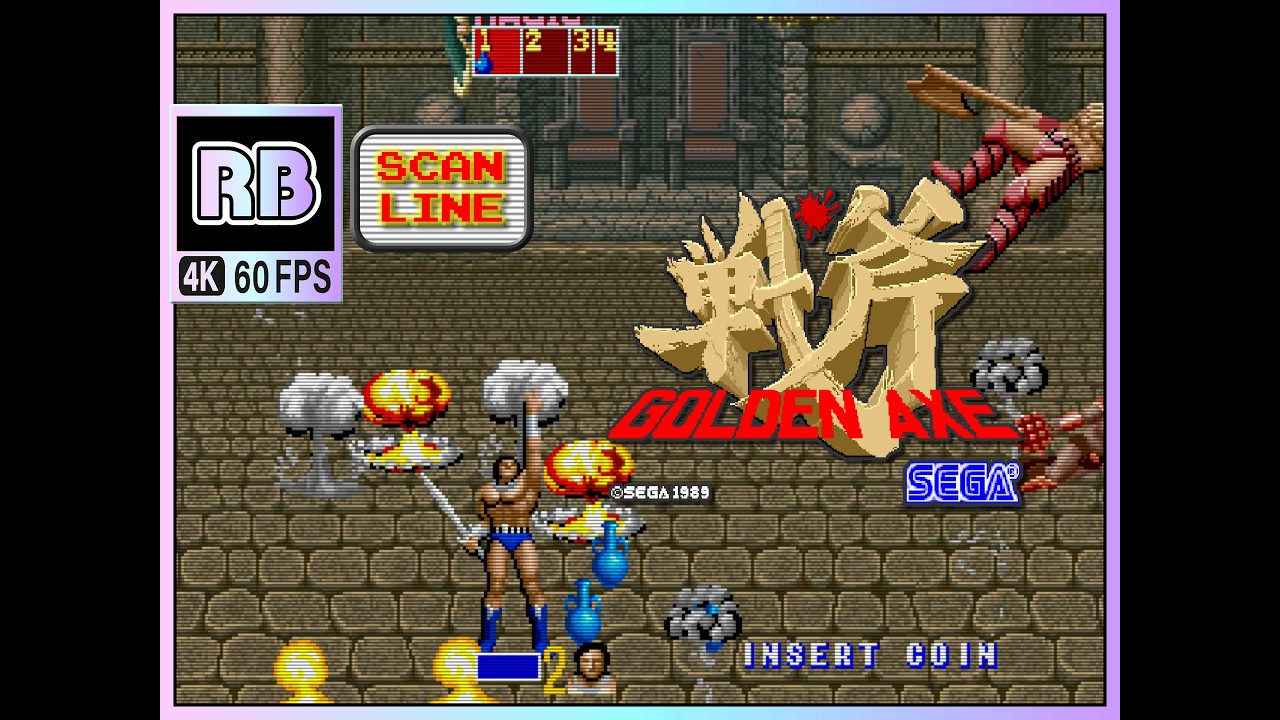 1989 [RBM 4K 60fps] ゴールデンアックス / Golden Axe Axe 565.0 Ax