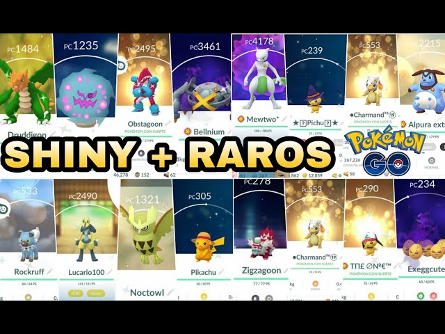 Comunidad Pokémon Go - ➡️lista de los shynis más raros y tú cueles tienes  🥸??