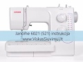 Janome 6021 (721) instrukcija. Janome 6021 Sewing Machine Review.