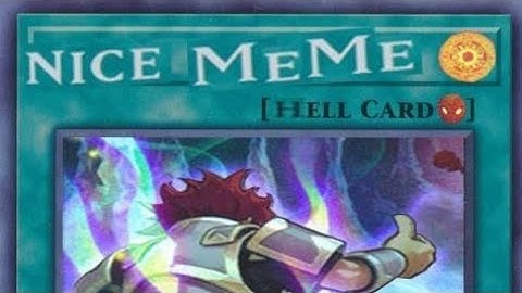 Modern yugioh in a nutshell