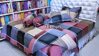 bed sheet minimalis - motif milan