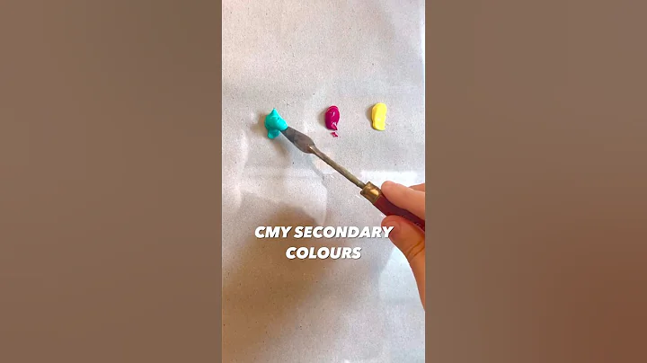 Colour Mixing the CMY Model 😍 #oddlysatisfying #colourmixing #cmyk