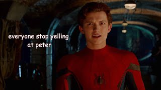 peter parker getting in trouble for 3 minutes straight