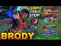 You Can't Stop Him!! Brody Unstoppable Build!! - 1 Global Brody by takaaa 먄 - MLBB