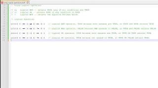 Swift 204 Logic Operators