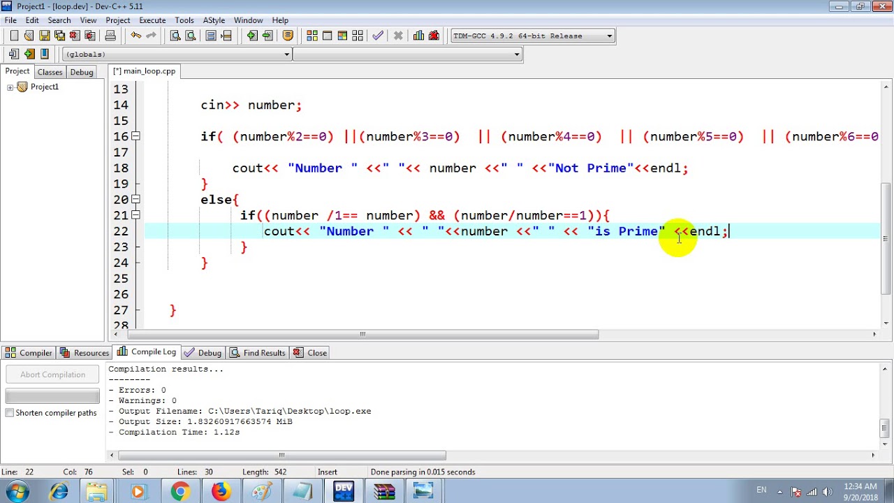 #16 prime number do while - YouTube