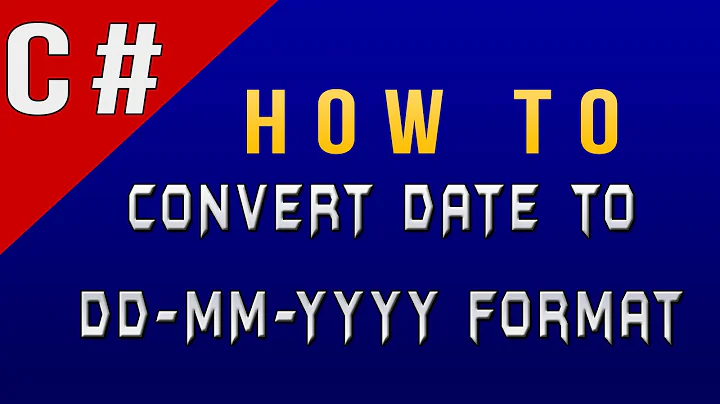 How to Convert Date to DD/MM/YYYY Format in C#/CSharp