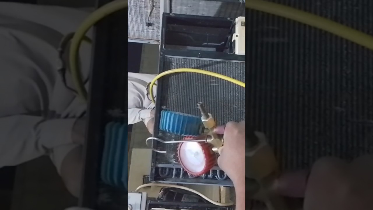 how to fill gas in window AC || विंडो ac में गैस कैसे डाले || गैस चार्जिंग कैसे करें 
