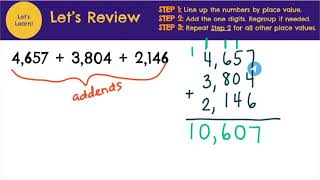 Lesson 4.3 - Adding With More Than 2 Addends