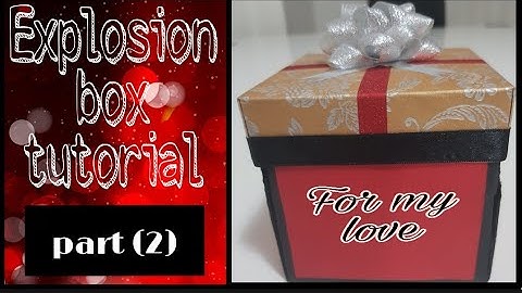 Explosion box tutorial (part 2) for beginners|cards|How to make explosion box | DIY explosion box |