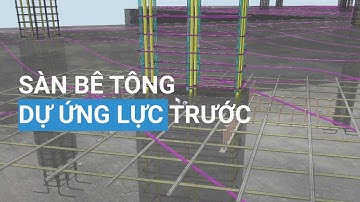 Sàn bê tông dự ứng lực trước trong Allplan Engineering