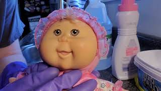 Un-bagging extremely soiled Cabbage Patch Kids and how to clean them up!
