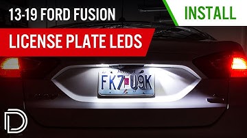 How to Install 2013-2020 Ford Fusion License Plate LEDs | Diode Dynamics