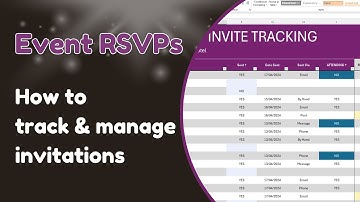 Event Invitation RSVP Tracker Tool