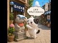 お地蔵さんに冷たいタオルを乗せて涼しくしてあげるほのちゃsん