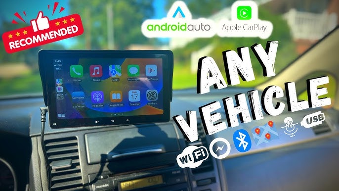 Système de navigation Dirmo 7 pouces - Convient pour Apple Carplay (sans  fil) et