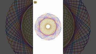 Beautiful Spirograph Design 💫 | Colorful Geometric Art #design #explore #foryou #shorts #art