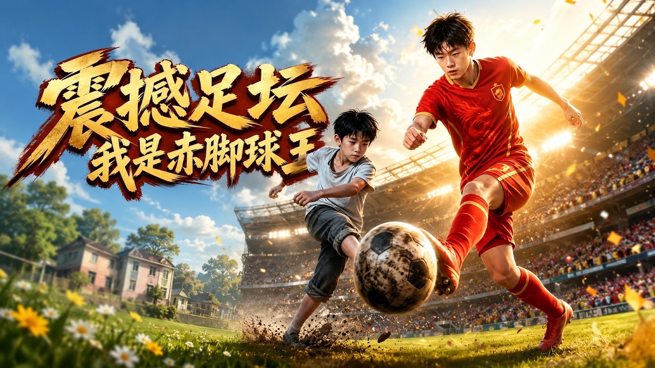 【高清全集】《震撼足坛，我是赤脚球王》 #逆袭 #爱情 #甜宠 #反转 #热门短剧 #drama #爽剧 #電影 #精彩影视 #AI短剧