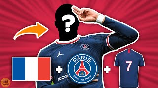GUESS the Player by Nationality, Club and Number - Football Quiz 2023 | Messi Ronaldo Mbappe