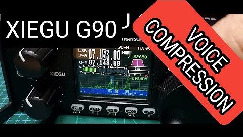 XIEGU G90 VOICE COMPRESSION TEST