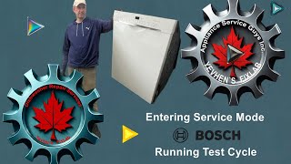 Bosch Silence Plus Dishwasher Service Mode And Test Cycle Walkthrough