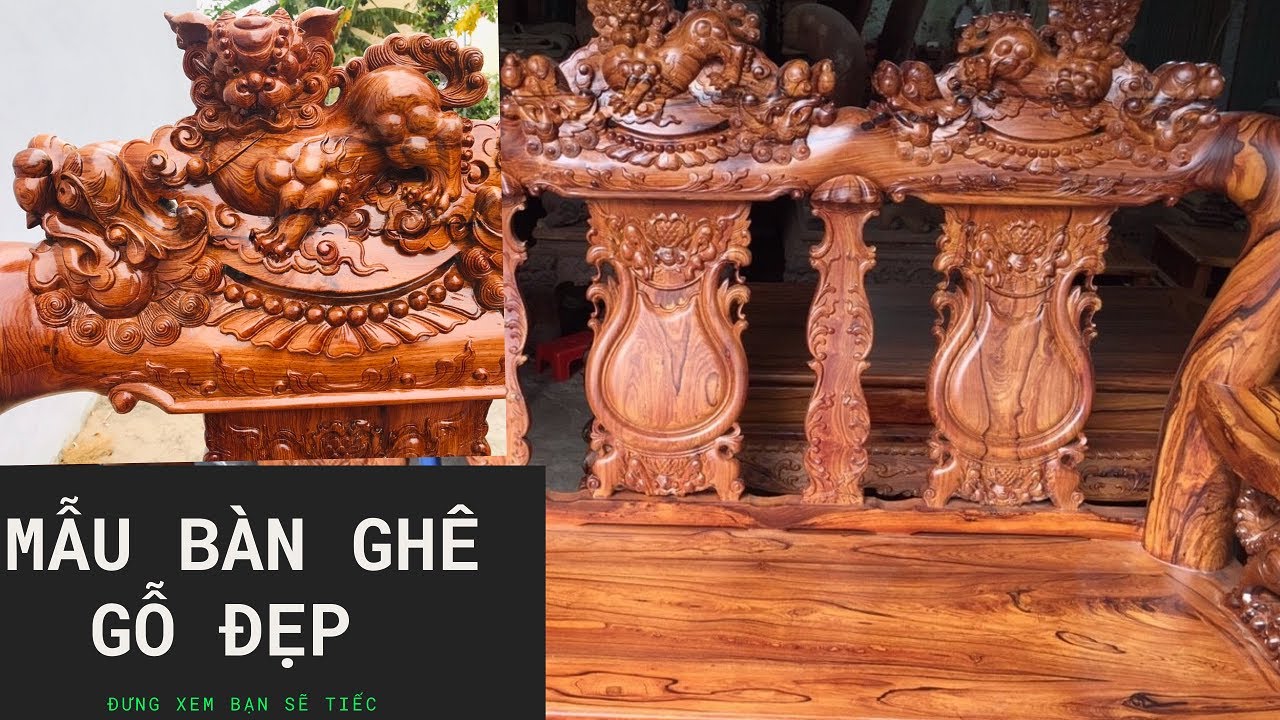 Tổng hợp những mẫu bàn ghế gỗ cẩm lai đẹp cho phòng khách ( Báo giá )