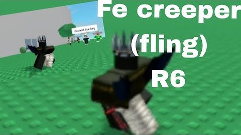 Roblox Fe Script Showcase | Fe creeper ( fling ) R6 | Fluxus and Hydrogen