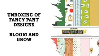 Unboxing of Fancy Pants Design Bloom and Grow Paper Kit
