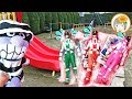 バイキンマンがパトレンジャー達を隠しちゃった!? 仮面ライダービルドはみつけられるかな? おもちゃ パトレンジャー開封 公園 お外 アニメ