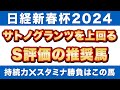 【日経新春杯2024予想】サトノグランツやサヴォーナを上回る!ラップ適性S評価の推奨馬!