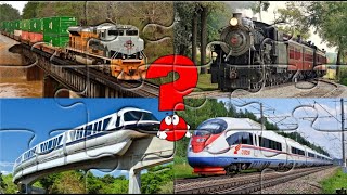 Изучаем Поезда И Железнодорожный Транспорт Для Детей. Обучающее Видео Про Поезда