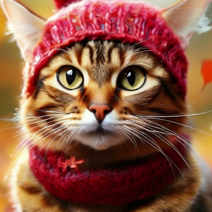 Котик и времена года. Мяу Мяу Мяу. The cat and the seasons. Meow Meow ...