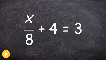 Solving a two step equation