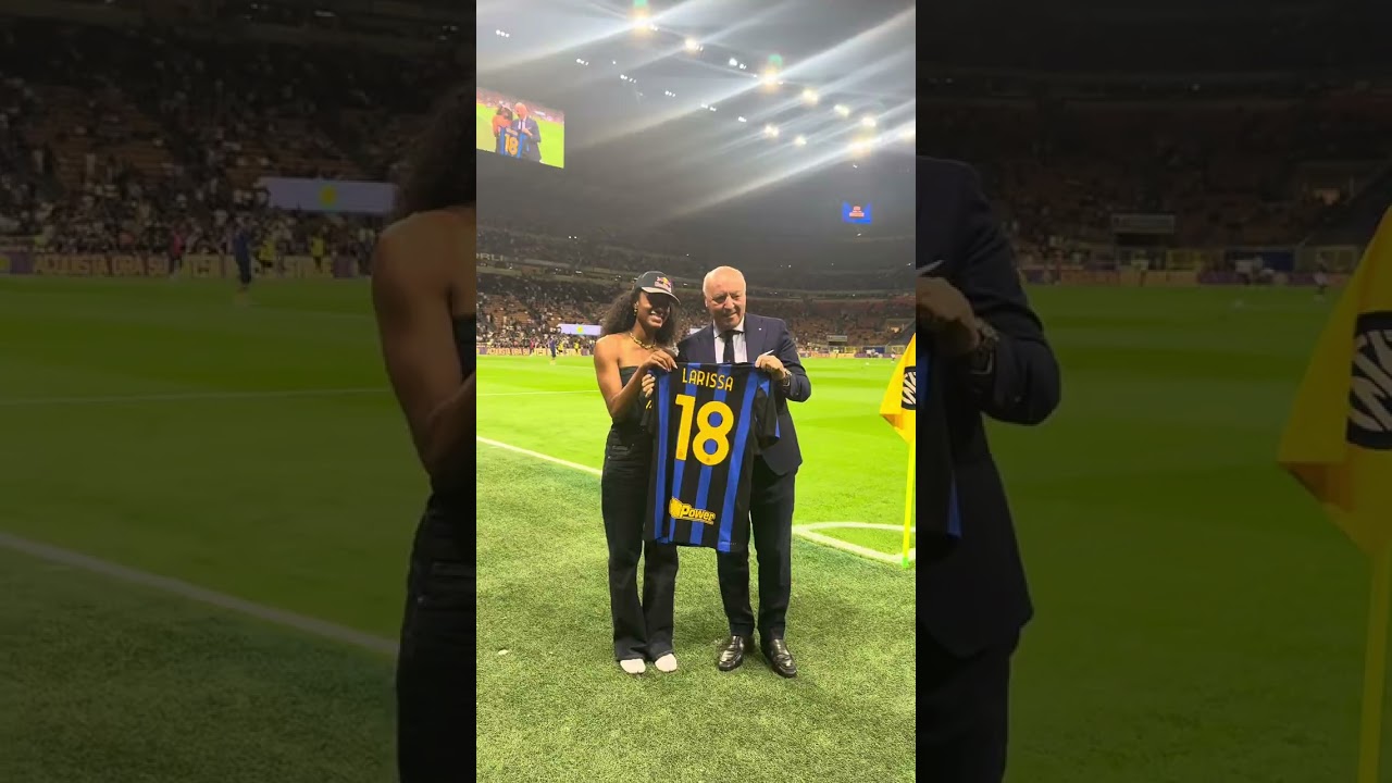 Larissa Iapichino visita San Siro