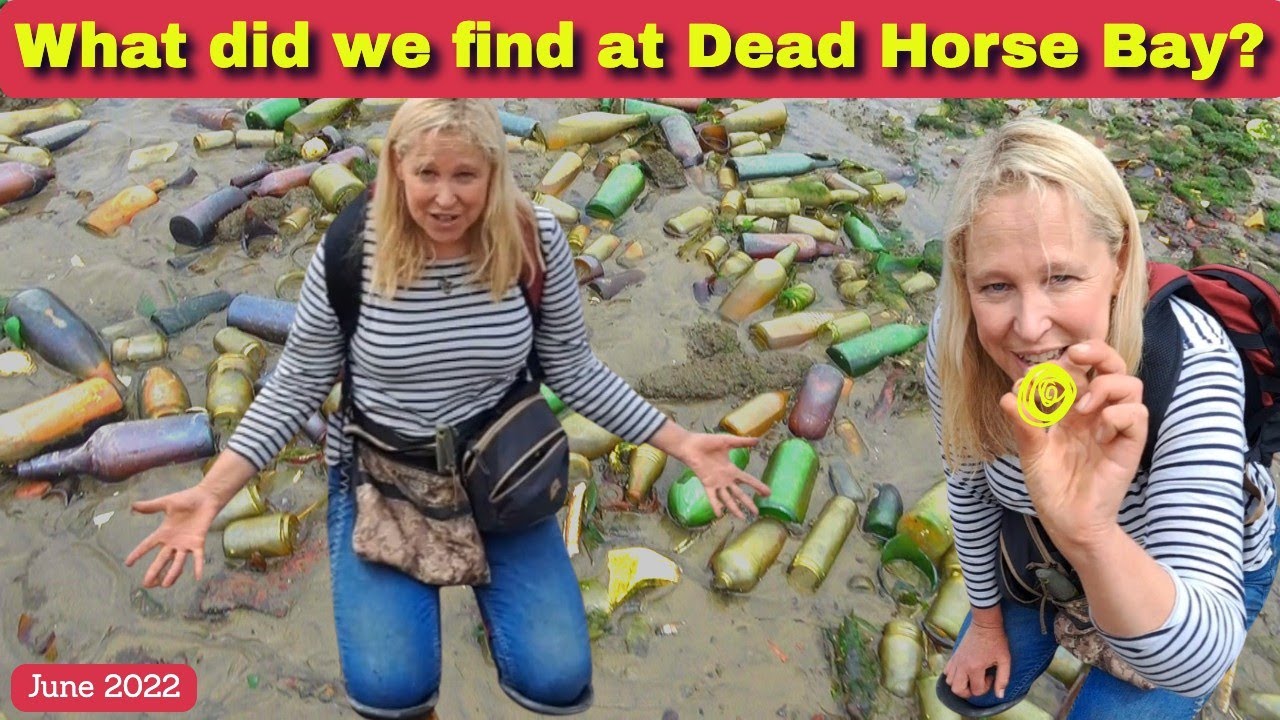 Treasure Hunting at Dead Horse Bay in New York - Mudlarking & History Hunting with 