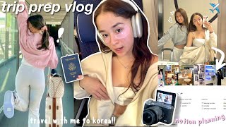 PREP &amp; PACK WITH ME: trip to korea, glow up, clothing hauls, shopping, etc.