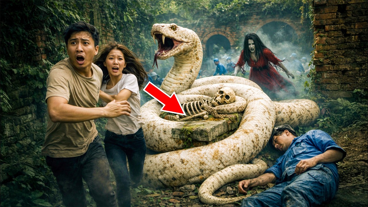 Time-Lapse 72 Hours 😱 Clearing Abandoned Mansion Reveals Giant Python ...