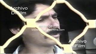 Medidas de seguridad por los saqueos en supermercados de Cordoba 1990