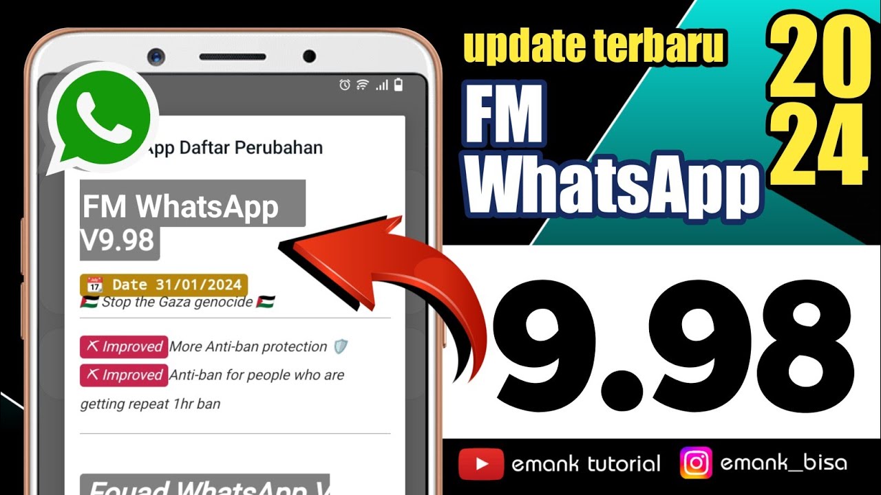 update fm whatsapp versi terbaru 2024 fm wa v9.98 YouTube