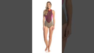 Billabong Womens 1Mm Surf Capsule Sleeveless Front Zip Spring Suit Swimoutletcom