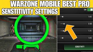 BEST SENSITIVITY SETTINGS AND CONROL CODE IN WARZONE MOBILE