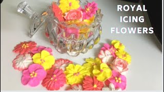 Royal icing recipe in hindi | how to make royal icing flowers | 3 ingredients royal icing recipe |
