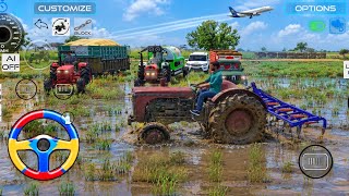Farming Tractor|Wheat loading By Pickup🛻😱|Old Tractor with Cultivater|#tractor#androidgameplay#viral screenshot 5