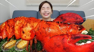 [Mukbang ASMR] Giant LOBSTER 5.4KG🦞 SuperSize Steamed Lobster & Abalone Recipe Eatingshow Ssoyoung