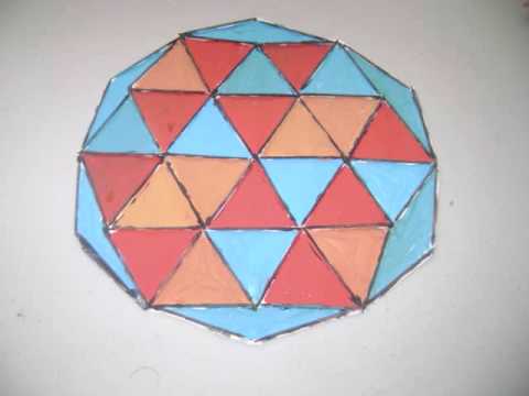 Aja Dentro Haz un esfuerzo Como hacer un mosaico geometrico usando papel y palillos -  manualidadesconninos - YouTube