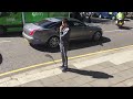 Theresa May leaves Grenfell Fire scene