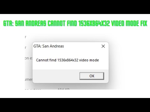 Cannot find 1536x864x32 video mode Fix for Win 10/11
