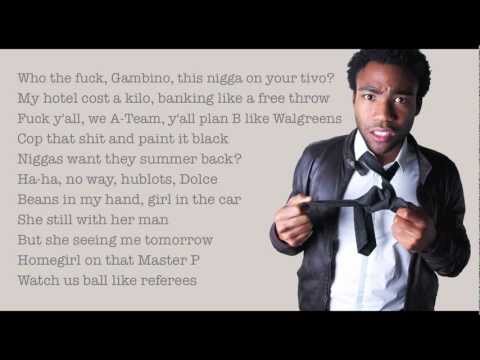 Childish Gambino - "Unnecessary (feat. Schoolboy Q and Ab-Soul)" With Lyrics HD